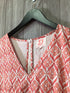 Victoria Dunn Block Print Tiered Maxi Dress Size Large